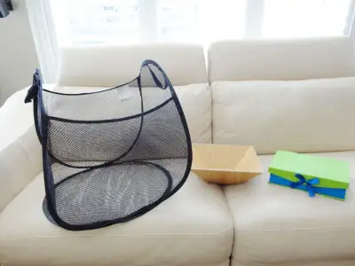 3 Storage Containers Clothes basket, Green Letter Box, Wood Tray, View more