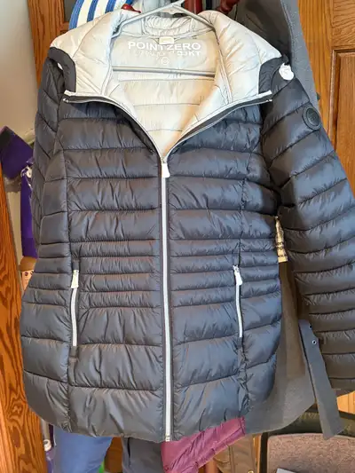 Brand new with tags on. Point zero size women’s large ultralight black jacket. Pick up near EC Row a...