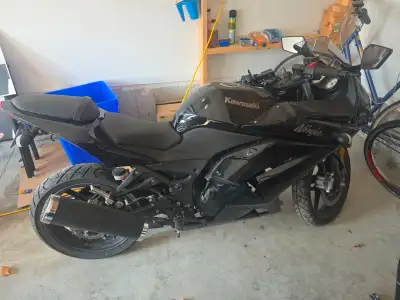 Selling my 2010 Kawasaki Ninja 250R (EX250) in black with only 4,184 KM. This bike has been lightly...