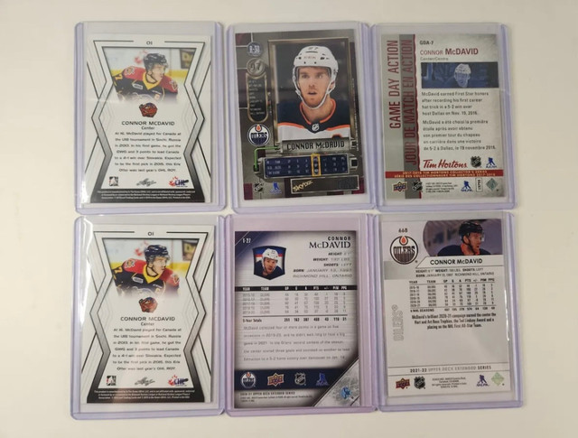 Lot of 6 Connor McDavid Cards in Arts & Collectibles in Edmonton - Image 2
