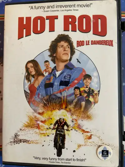 Hot rod Rod le dangereux 2007. Film DVD Bilingue anglais et français. À vendre 6$. Shipping 4$.