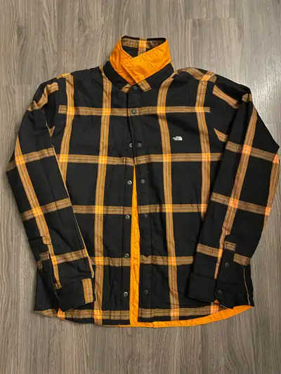 Northface jacket men size large orange, View more