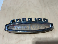 Ford 100 twin I-beam badge
