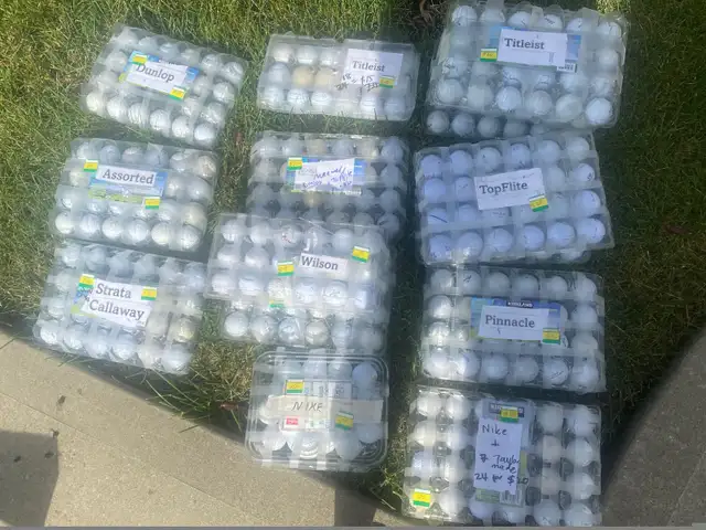 Assorted Golf balls -  Topflite, Pinnacle, Titleist, Nike,541618094138337286