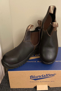 Blundstone 162 stout Brown safety shoes size USAM 8