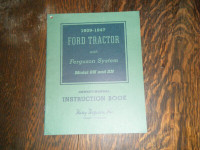 Ford 9N, 2N Tractor with Ferguson System Owners Manual Copy