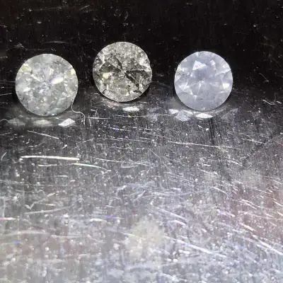 1.05 ct 3 Natural diamonds two K color diamonds one G color, View more