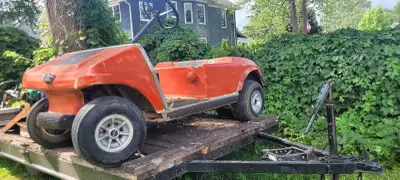 Selling an aluminized golf cart chassis, perfect for a project or custom build. This unit is used an...