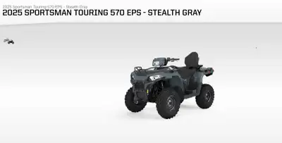 2025 Sportsman Touring 570 EPS Less than 2 hours of use Mint condition as new Huge saving compared t...