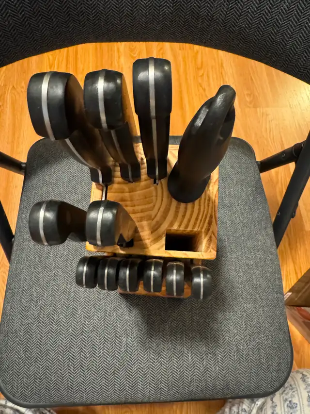 Amazon Basics Kitchen Knife Set with Block510361614702366723