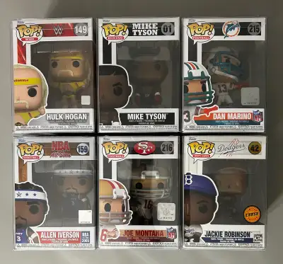 For trade, or make an offer. Mike Tyson… GONE Hulk Hogan Joe Montano… GONE Dan Marino… GONE Allen Iv...