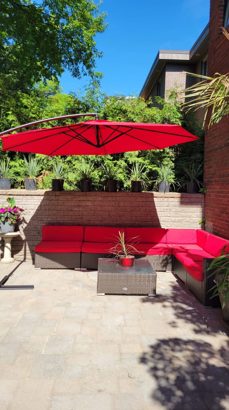10 ft Parasol Cantilever Umbrella for Patio or Garden Patio & Garden