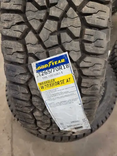 2 New Goodyear Wrangler Workhorse LT 275/70R18 $250for 2 $450 for pair Mounting and balancing option...