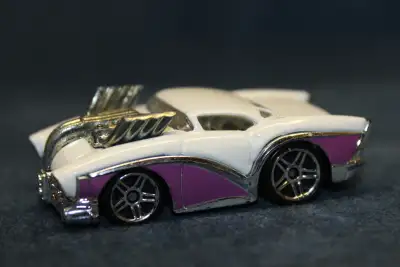 Collector Hot Wheels Tooned 50 Buick, 1:64 Scale Diecast Car The Two 2 Go is a 'Tooned casting remin...