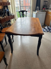 Solid wood kitchen table 