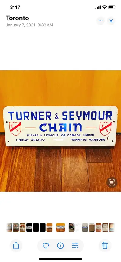 Nice piece of vintage Canadian advertising. It says Lindsay, Ontario and Winnipeg, Manitoba. Measure...