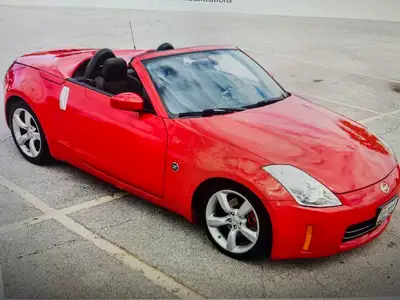 2008 RED NISSAN 350Z Roadster 6 speed for sale. Is from TEXAS and was provincially inspected 1.5 mon...