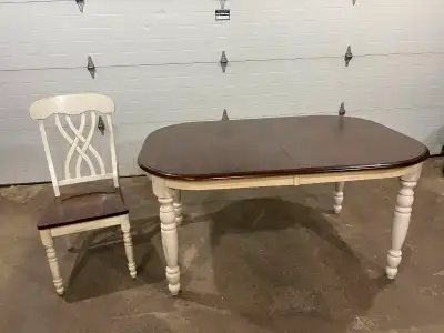 Table and 4 chairs, View more