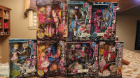 NIB Monster High Dolls (Bonita, Catty, Clawdeen, Spectra)