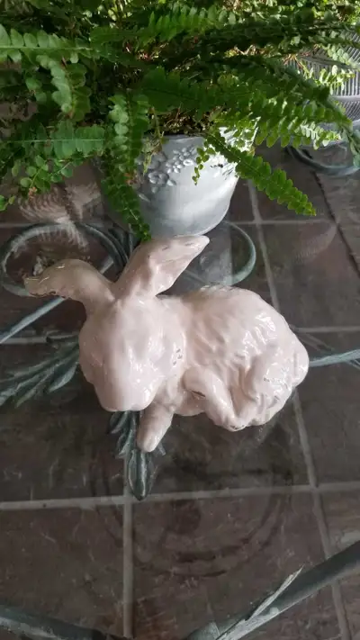 Ceramic Bunny - shabby chic, View more