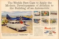 1950 2-page magazine ad for Nash Airflyte Automobiles