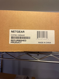 Netgear C3700 cable modem , manufacturer refurbished in the box