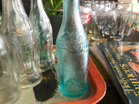 Blue 50’s Canadian coca-cola coke bottle in top shape