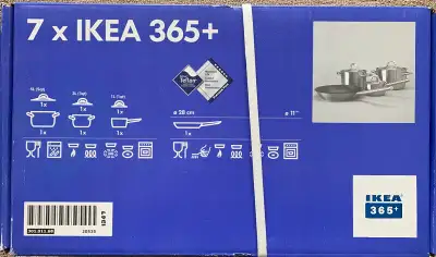 New - IKEA “7” Piece Cookware 365+, View more