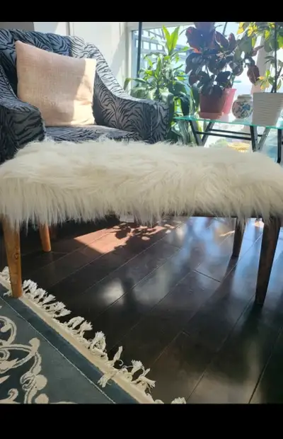 Wayfair fur bench, View more