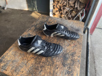Adidas soccer cleats Size 12, black and silver
