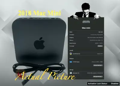 Mac Mini 2018 Intel i5 256GB.SSD 32GB.RAM Space Gray, View more