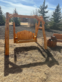Hand crafted bench swing 1600
