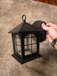 Brimfield LED Outdoor Iron Lantern Lamp
