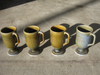 Vintage Wade Irish Porcelain Pedestal Irish Coffee Mugs