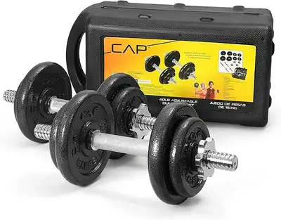 Cap dumbell set 40lb 4 x 5lb 4x 2.5lb $40 Firm