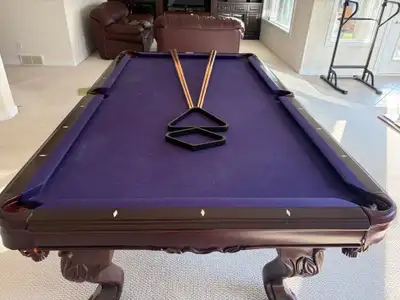 Beautiful Slate Pool Table for sale - Tournament Grade Lightly used, perfect condition - slight chal...