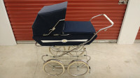 70's Vintage Peg Perego Royal Blue Baby Pram/Carriage/ Stroller