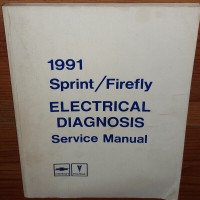 1991 SPRINT FIREFLY Electrical Diagnosis Service Manual