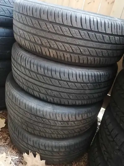 4 x 205 / 60 r16 all season Rovelo RHP - 778 tires m+s mud and snow rated Good shape Even wear Held...