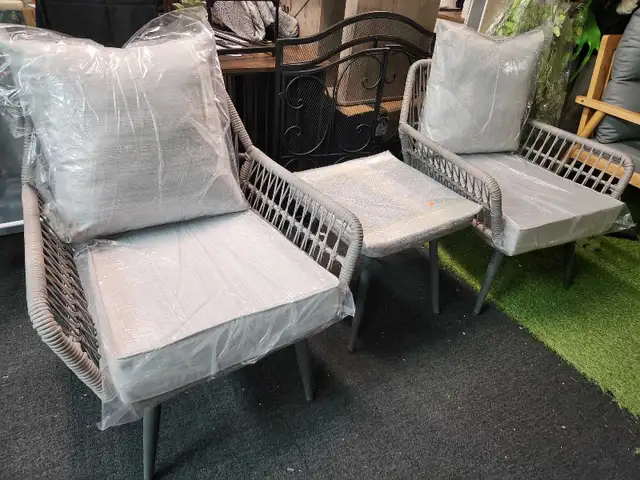3 Pieces Patio Set - Early Bird Sale in Patio & Garden Furniture in Markham / York Region - Image 2