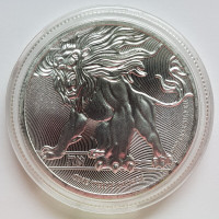 Niue 2 Dollars 2019 Roaring Lion of Judah Silver 1 oz BU Coin