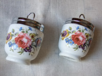 Vintage Royal Worcester 2  DOUBLE egg coddlers in mint condition