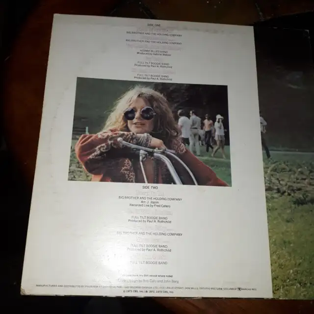 1972/73 Vinyl Janis Joplins Greatest Hits 3216863010223453825121