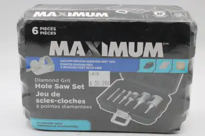 MAXIMUM Diamond Grit Coated Hole Saw Set (#6025), View more
