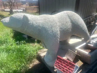 Life size Bear statue Concrete $1,100.00 Can load and possibly arrange delivery Check out my other a...