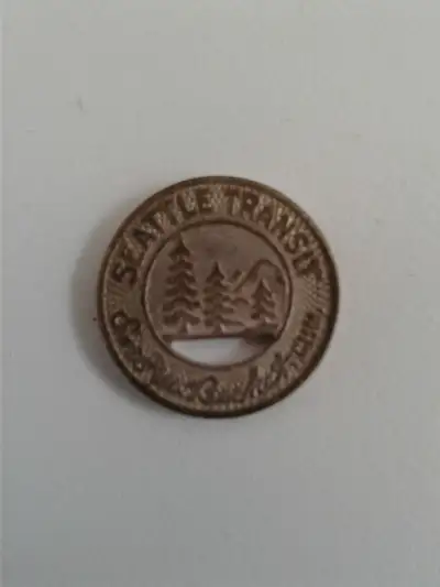 1940 Seattle Transit Token, View more