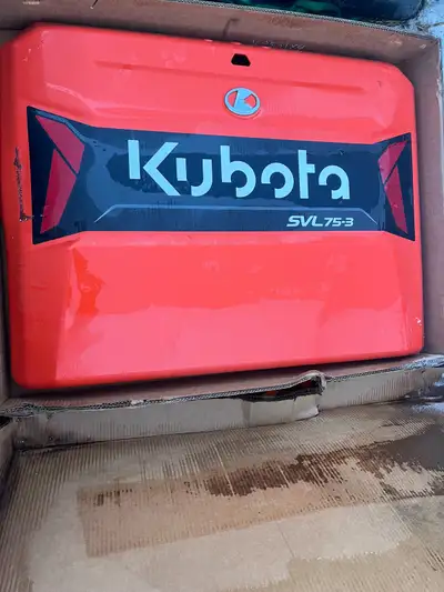 Kubota SVL 75-3 Back door Small dent and scuff on one side. Still closes and opens fine, not as smoo...