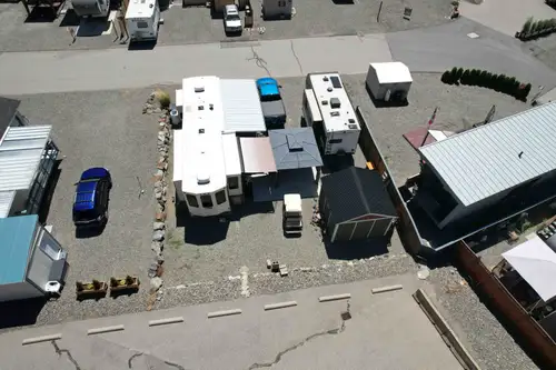 RV and Lot set up for year around living. Common facilities are indoor pool, hot tub, lodge, guest s...