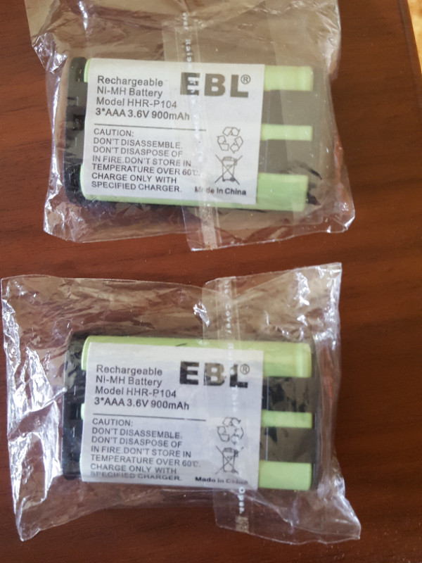 HHR-P104  900mAh  BATTERIES  for Cordless phones in Home Phones & Answering Machines in Sault Ste. Marie - Image 2