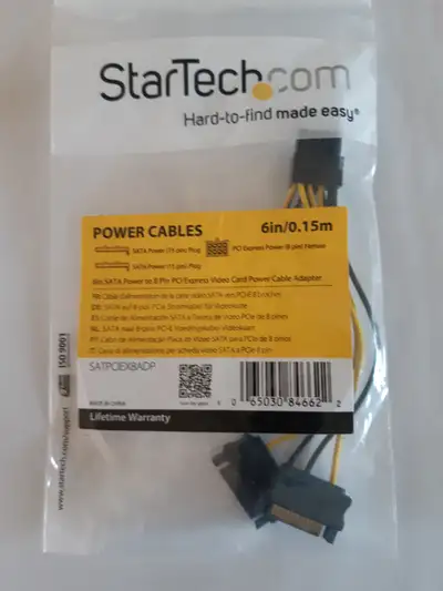 New SATA to 8-pin Graphics Card Power Cable, View more